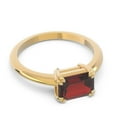 thumbnail image 3 of 2.50 Carat Emerald Cut Garnet Gemstone New Solitaire Engagement Ring for Girls 18K Yellow Gold Size 6 by Diamond-Capitals, 3 of 8