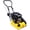 Yellow + Steel2, variant on 2.5HP Plate Compactor Gas 79.7cc 8200N Force Construction Concrete Tamper Machine Power Paver 19.3 x 12.6" Plate,EPA compliant