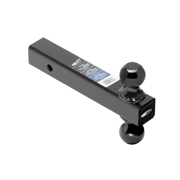 Dual-Ball Ball Mount 2" Sq Solid Shank 8" Length with Black 2" and 2 5/16 Balls Replacement Auto Part, Easy to Install