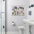 thumbnail image 5 of Country Bathroom Lavender Wall Art Purple Lavender Wall Decor Hummingbird Lavender Pictures Canvas Prints Motivational Framed Modern Artwork for Home Living Room Bedroom Bathroom 16"x12", 5 of 6