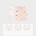 thumbnail image 3 of WRKEKC Cotton Underwear for Women Extended Gusset Cotton Gusset Women Triangle Panties Mid Waist Triangle Cotton High Waist Embossed, 3 of 4
