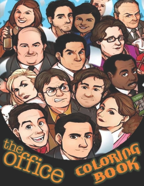 The office coloring book official new version of The office tv show