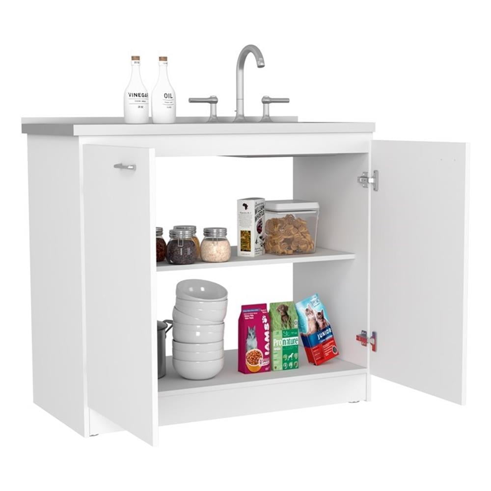 Tuhome Napoles Utility Sink White MDF