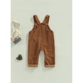 thumbnail image 4 of Bagilaanoe Toddler Baby Girl Boy Corduroy Jumpsuit Sleeveless Suspender Romper Overalls 1T 2T 3T 4T 5T Kids Long Pants Casual Outfits, 4 of 8