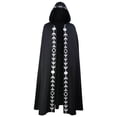 thumbnail image 3 of Capa con capucha de talla grande, 5 colores, estilo renacentista medieval, para Halloween, iglesia, sacerdote, cosplay, 3 of 6