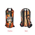 thumbnail image 2 of 2L Inflatable Swimming Bag Multifunction Dry Sack Large Capacity Dustproof Washable Storage Pouch Boating Lifebelt Water Sports Orange Camouflage 24x72cm, 2 of 9