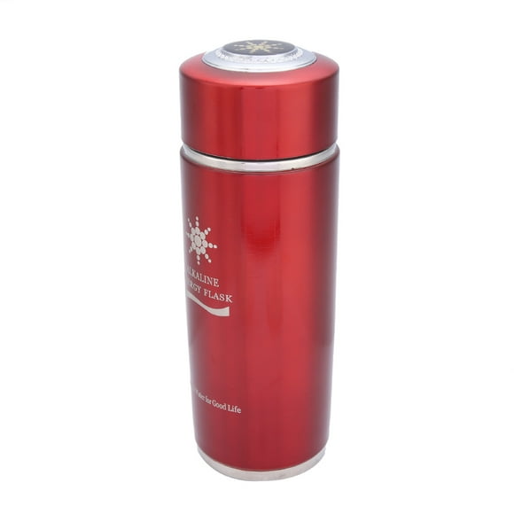 Alkaline Bottle-Stainless Alkaline Water Bottle Portable Nano Balance Bio Energy Lonizer Cup Flask (Red)