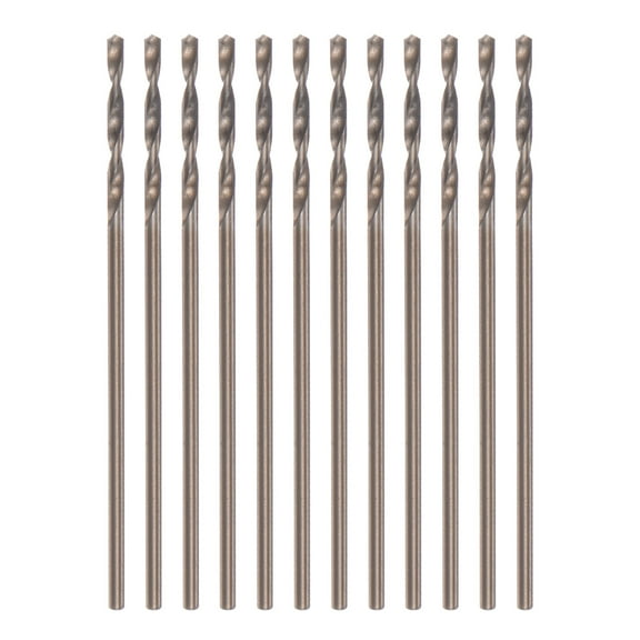 Unique Bargains 12pack Cobalt Drill Bits,1mm M35 High Speed Steel Metric Twist Drill Bit Straight Shank Jobber Drill Bits