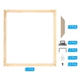 thumbnail image 3 of Unique Bargains Canvas Stretcher Bars Kit, 20x16 Inch Rectangle Solid Wood Frame for Paint, Prints, Oil Paintings, Wood Color, 3 of 5