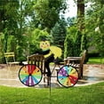 thumbnail image 3 of Colorful Windmill Lawn Decor Household Outdoor Installation Interesting DIY Scene Layout Landscaping Decor Animals Modeling Wind Spinner Backyard Decors, 3 of 9