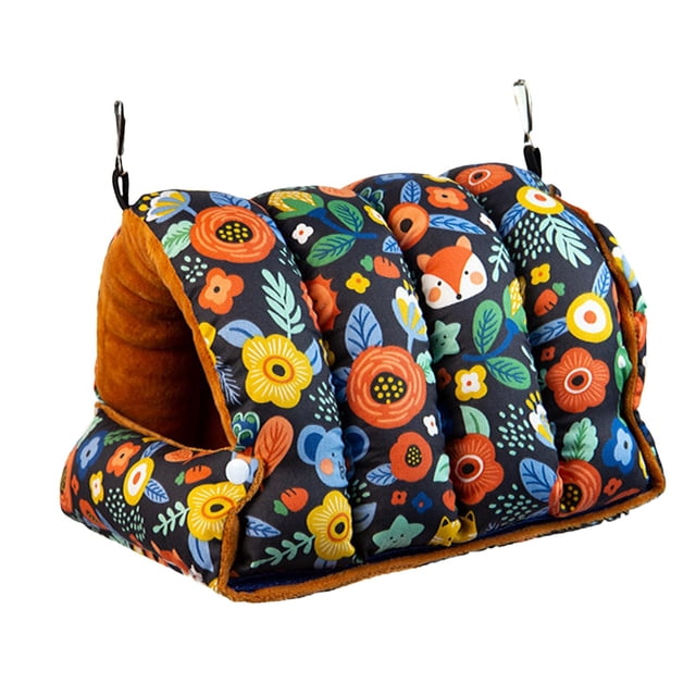Nido de pájaro cálido, casa, de pájaros, cama, columpio, escondite de loro, tienda colgante de invierno Medio Yuyangstore Nido de pájaro cálido de invierno