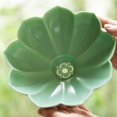 thumbnail image 3 of Ceramic Berry Basket, Stoneware Small Colander and Strainer, Mini Decor Fruit Bowls For Berries, Strawberry & Grape - Dishwasher Safe (Green), 3 of 8