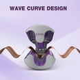 thumbnail image 6 of NEXPURE Curling Iron, Ionic Hair Crimper Tool, Hair Curler Waver Curling Wand with Ceramic 3 Barrel, Fast Heating, Purple, 0.8Inch, 6 of 10