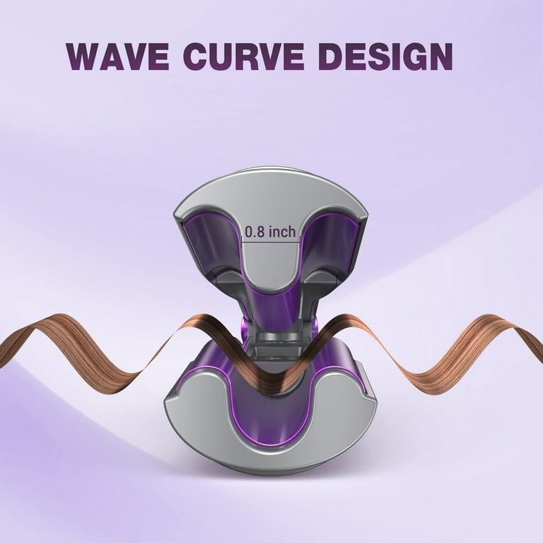 NEXPURE 0.8-Inch Ceramic Ionic Hair Crimper, Purple photo 5
