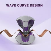 NEXPURE Curling Iron, Ionic Hair Crimper Tool, Hair Curler Waver Curling Wand with Ceramic 3 Barrel, Fast Heating, Purple, 0.8Inch