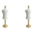thumbnail image 1 of Ruiboury 1/2/3/5 Cat Dog Clothes Mannequin Doll Dress Form Display Rack Convenient and White S 2PCS, 1 of 6