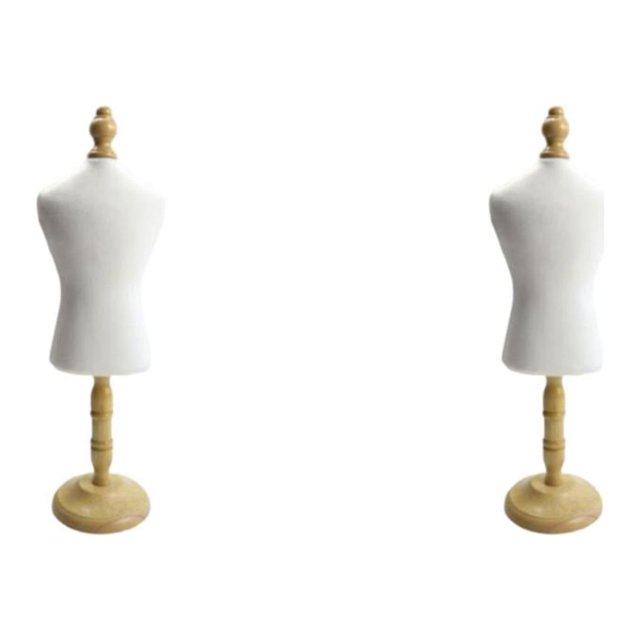 Ruiboury 1/2/3/5 Cat Dog Clothes Mannequin Doll Dress Form Display Rack Convenient and White S 2PCS