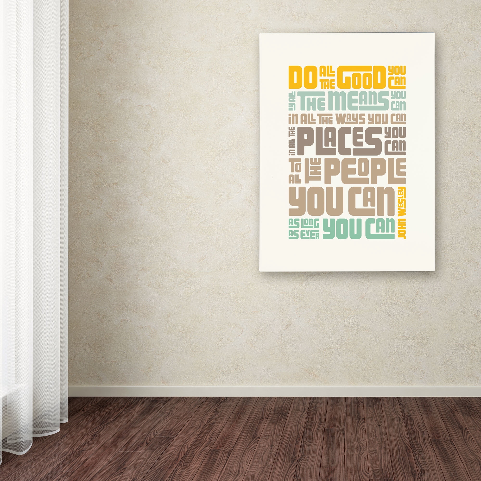 Trademark Fine Art "Do Good II" Canvas Art by Megan Romo