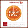 thumbnail image 2 of Rateoe Hello Fall 1 Pattern Christmas Tree Skirt with Ties, Christmas Tree Decorations, Farmhouse Christmas Decor Xmas Holiday Decorations-48", 2 of 6