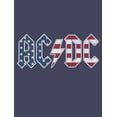 thumbnail image 2 of ACDC Rock Band Americana Logo Boy's Navy T-shirt-XS, 2 of 4