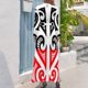 thumbnail image 3 of Vestido largo con colores de la bandera tribal maorí, elegante y chic, vestido de noche, vestidos de traje de verano para mujer para eventos especiales, 3 of 5