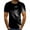 Black, variant on Azrian Mens Causal Button Shirts,Men Short-Sleeved Printed Color Buttons Fashion Casual T-Shirt Tops Boy Trendy 2023 on