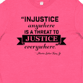 thumbnail image 4 of Inktastic Injustice Anywhere is a Threat to Justice Everywhere- Martin Luther King Jr. Youth T-Shirt, 4 of 5