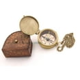 thumbnail image 3 of Roorkee Instruments India Engravable Compass, Brass Compass with Stamped Leather Case, Compass for Husband, Compass for Him, Wedding Compass, Gift Compass,to My Husband…, 3 of 5