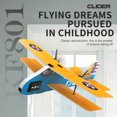 thumbnail image 5 of Bruce&Shark RC Plane, Remote Control Airplane Toy, 2.4GHZ RC Airplane RC Glider with Lights, KF801 Remote Control Airplanes Foam RC Fighter Airlane Jet for Adults Kids, 5 of 19