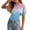 Sky Blue, variant on Girls Tshirts Summer Tops Short Sleeves Solid Color Tees Casual Crew Neck Basic Tees for Kids Green 3-4years
