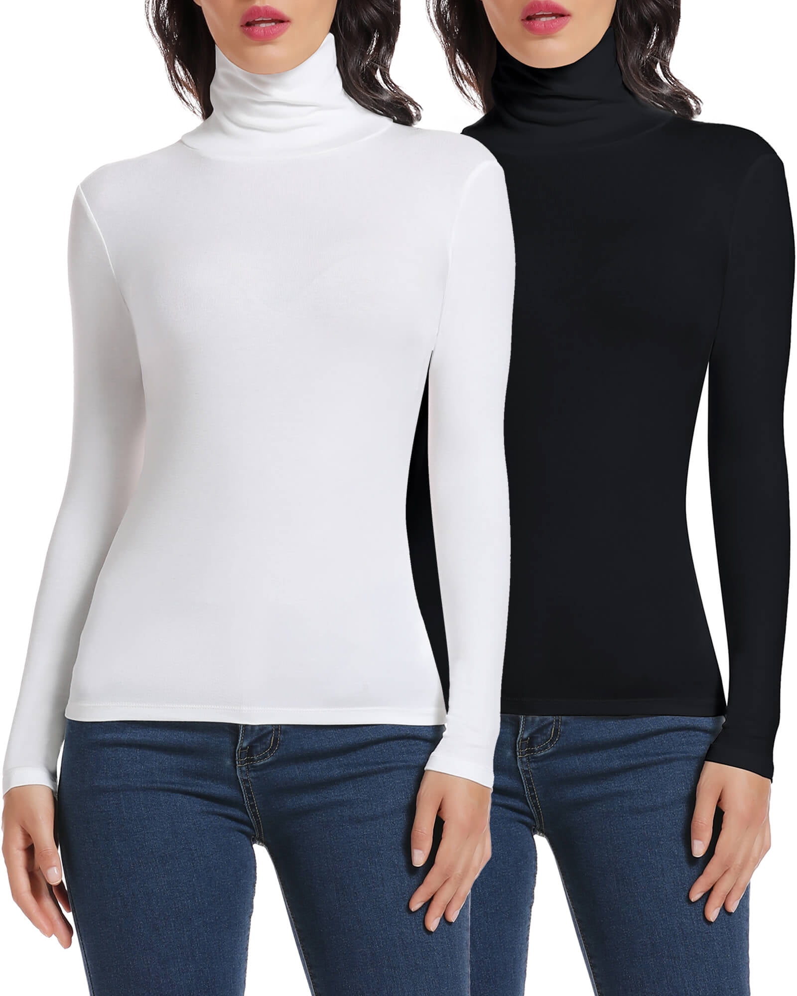 Mock turtleneck women's long sleeve online