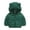 Green, variant on FAIWAD Boys Girls Winter Coat Puffer Hooded Jacket Zip up Quilted Outerwear for School Outdoor