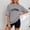 Z001-Grey, variant on YANGXINX Women's Oversized T Shirt Trendy Washed Letter Print Drop Shoulder Short Sleeve Crewneck Blouses Stretchy Comfy Relaxed Fit Tops