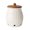 The Pioneer Woman Colette Stoneware Onion Keeper, White
