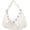 White, variant on Kukuzhu Tote Bag Purses for Women Large Crossbody Bag Handbags Retro Soft Leather Shoulder Bag Pleated Hobo Bag