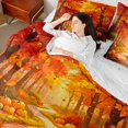 thumbnail image 5 of Erosebridal Pumpkin Harvest 7-Piece Twin Bedding,Happy Fall Bedding Comforter Set,Red Orange,Reversible, 5 of 6