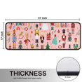 thumbnail image 5 of Kitchen Rugs Sets Of 2,Pink Christmas Nutcracker Pattern Anti Fatigue Kitchen Mat Rugs Non Slip Washable,Decorative Kitchen Floor Mats for Kitchen,Sink,Laundry,17"x47"+17"x47", 5 of 5