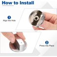 thumbnail image 4 of uxcell 5Pcs Gas Stove Knob, 6mm Universal Cooker Replacement Knobs, Durable Metal Surface Switch for Kitchen Cooktop, Gas Stove & Various Ovens(Silver Tone), 4 of 6