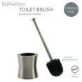 thumbnail image 5 of Bath Bliss Hour Glass Shaped Stainless Steel Toilet Brush and Holder, 5 of 9