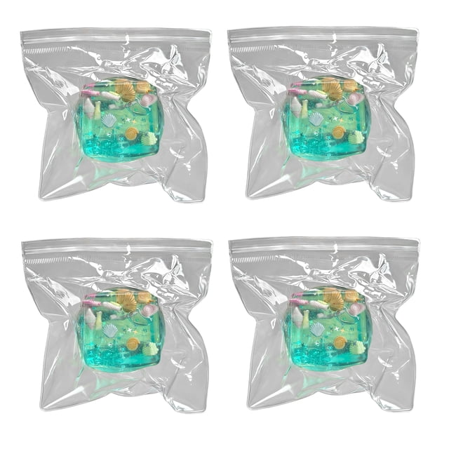 Cubo 3D para apretar, juguete para aliviar el estrés y la ansiedad, concha de océano transparente, juguete sensorial, cubo de TPR suave y portátil, juguete para apretar, recuerdos de fiesta