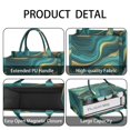 thumbnail image 4 of Large Capacity Tote Bag,Teal Gold Marble Pattern Handbag Fashion Luxury Tote Bag,15.7"x13"x 5.1" Inches,Laptop Compatible, 4 of 6