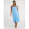 thumbnail image 3 of Joyspun Women's Ribbed Knit Sleep Chemise, Sizes XS to 3X, 3 of 6
