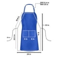 thumbnail image 2 of Utopia Kitchen 10 Pack Bib Apron, Unisex Adjustable Aprons with 2 Pockets, Waterdrop Resistant Cooking Kitchen Chef Apron for Men Women, 2 of 6