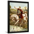 thumbnail image 1 of Julius Caesar Crossing the Rubicon, Animals Scenic Framed Art Print Wall Art by Tancredi Scarpelli, 1 of 5