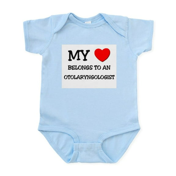CafePress - My Heart Belongs To An OTOLARYNGOLOGIST Infant Bod - Baby Light Bodysuit, Size Newborn - 24 Months