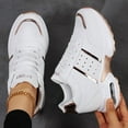 thumbnail image 5 of Women's Platform Sneakers Wedges  Lace Up Shoes Increase Fashion Sneakers for Womens Girls, 5 of 7
