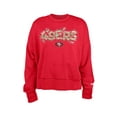thumbnail image 2 of Girl's New Era Scarlet San Francisco 49ers Flip Sequin Sweatshirt, 2 of 4