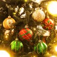 thumbnail image 3 of Valery Madelyn 16ct 3.15" Christmas Ornaments, Red Green Gold Christmas Balls Ornaments for Party Decor, 3 of 7