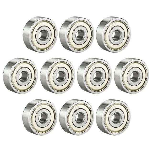 Unique Bargains Roulement à Billes à Gorge Profonde 10 Pcs 635Z à Écran Simple, Roulements en Acier Chromé 5x19x6mm