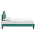 thumbnail image 4 of Modway Soleil Performance Velvet King Bed in Teal, 4 of 10